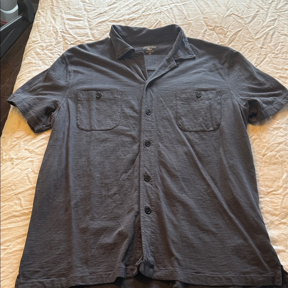 J. Crew Navy Garment-Dyed Shirt XL - Picture 3 of 5